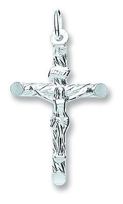 Crucifix Sterling Silver Cross Pendant 32 x 20mm