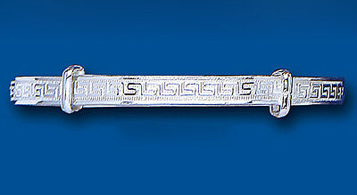 Solid Silver Childs Bangle 3 to 7 Years Greek Key Design Expandable 925 Hallmark