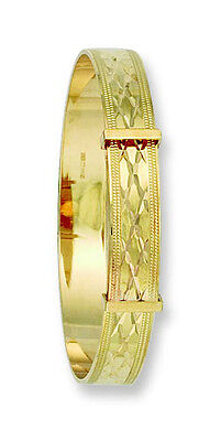 Yellow Gold Baby Bangle Traditional Adjustable Hallmarked