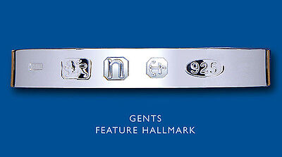 Hallmark Torque Bangle Men's Solid Sterling Silver Gents Cuff Bracelet 27 Grams