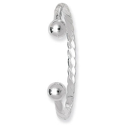 Baby Bangle Sterling Silver Twisted Torque Baby Bracelet 5.0 grams Christening