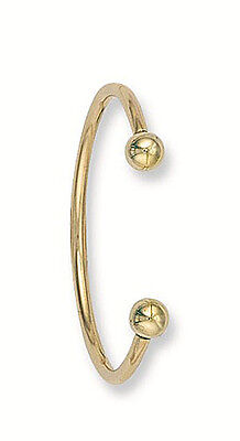 Yellow Gold Baby Torque Bangle Hallmarked Christening Gift