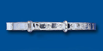 Silver Teddy Bear Bangle Childrens 3 to 7 Years Adjustable 925 Hallmark