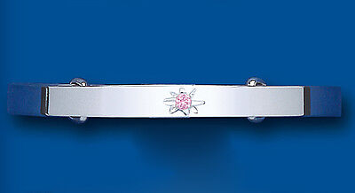 Childs Bangle Pink Stone Sterling Silver 925 Age 3 - 7 years Christening Gift