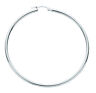 Silver Hoop Creole Earrings 925 Hallmark 53mm Tube