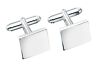 Square Cufflinks Solid Sterling Silver free engraving service on this item
