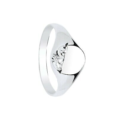 Gents Sterling Silver Oval Signet Ring Paet Engraved 925 Hallmarked