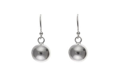 Ball Drop Earrings Sterling Silver Drops 925 Hallmark British made