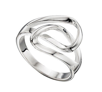 Wrap Ring Sterling Silver Crossover Ring Double Wrap Ring