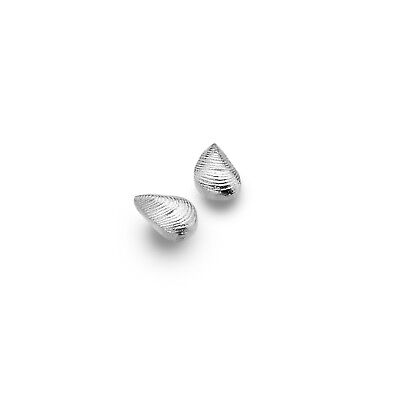 Mussel Shell Stud Earrings Sterling Silver 925 Hallmarked Studs