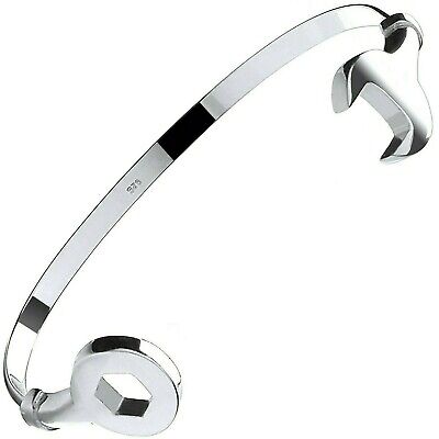 Spanner Baby Bangle Sterling Silver Boys and Girls Christening Gift British Made