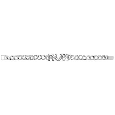 Ladies Sterling Silver MUM Bracelet British Hallmarked
