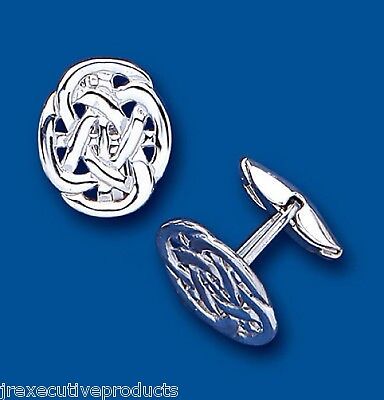 Celtic Cufflinks Solid Sterling Silver