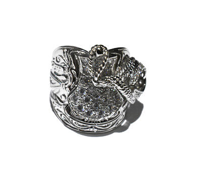 Solid Sterling Silver Gents Saddle Ring Fully Hallmarked Heavy Weight