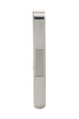 Tie Slide Solid Sterling Silver Engine Turned 7mm Wide