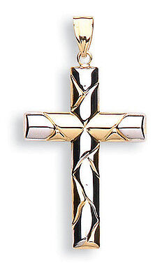 Gold Cross Pendant Gold Cross Necklace Yellow Gold Cross White Gold Cross
