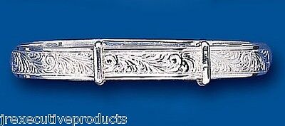Solid Silver Child's Bangle Age 3 - 7 Years Adjustable