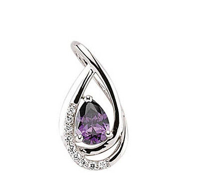 Amethyst Pendant Necklace Solid Sterling Silver 925 hallmark