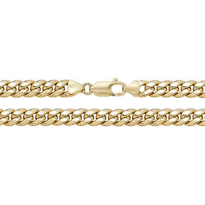 9ct Gold Cuban Bracelet Men's Gents Solid Yellow Gold 8" 12gms Hallmarked