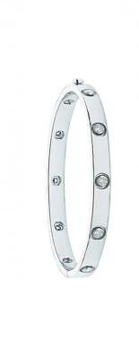 18ct White Gold 1.00ct Diamond Bangle