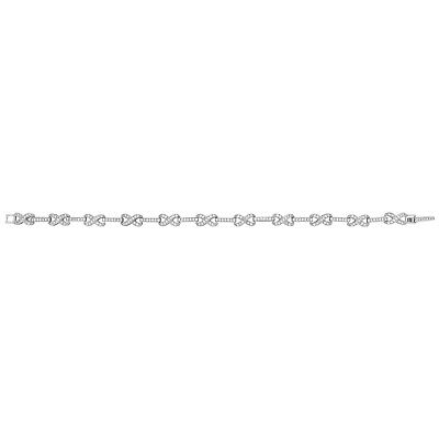 Ladies Infinity Gemstone Tennis Bracelet Solid Sterling Silver Hallmarked