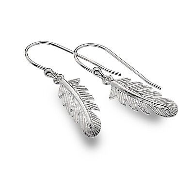 Wave Formation Drop Earrings Sterling Silver 925 Hallmarked Drops