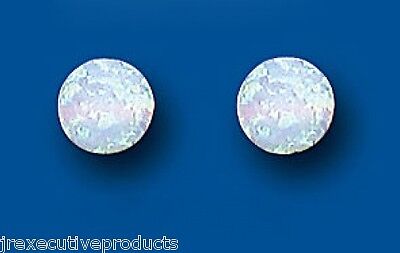9ct Gold Opal Earrings Solitaire Stud Yellow Gold October Birthstone Hallmarked