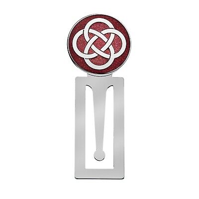 Red Celtic Knot Bookmark Luxury Silver Plated Brand New and Boxed