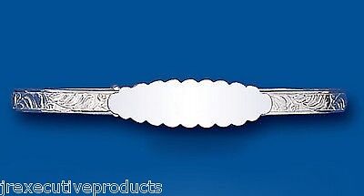 Identity Bangle Solid Silver Adjustable Ladies British Made Hallmarked
