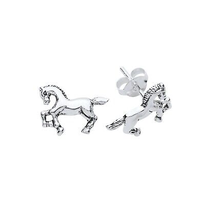 Sterling Silver Horse Earrings 925 Hallmark Stud Ladies Studs Boxed New