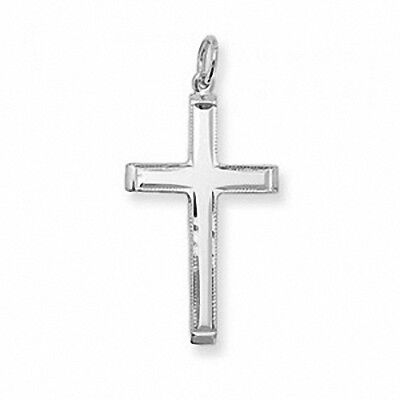Cross Pendant Sterling Silver Cross 35 x 18mm