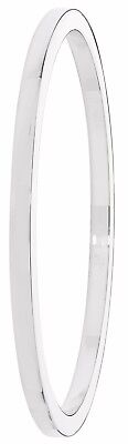 Sterling Silver Slave Bangle 4mm Wide Ladies British made