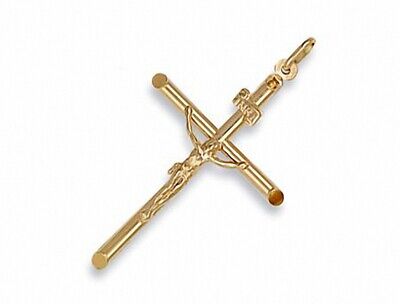 Gold Crucifix Pendant Yellow Gold Crucifix Cross Necklace