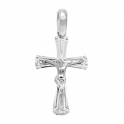 Crucifix Pendant Cross Pendant Sterling Silver Cross 34 x 16mm