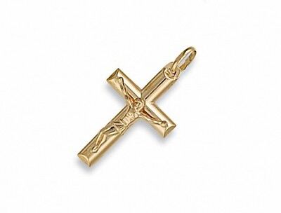 Gold Crucifix Pendant Gold Crucifix Necklace Yellow Gold Cross