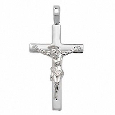Crucifix Pendant Cross Pendant Sterling Silver Cross 46 x 24mm