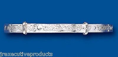 Ladies Celtic Silver Bangle Adjustable Size Bracelet 925 Hallmark