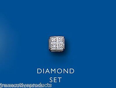 Men's Diamond Earring Gents Solid Sterling Silver Stud