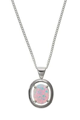 Opal Pendant and Earrings Set Solid Sterling Silver Hallmarked