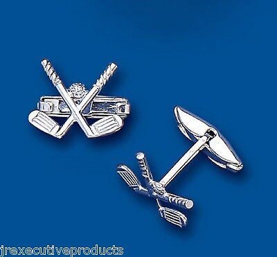 Golf Club Cufflinks Solid Sterling Silver