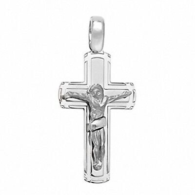 Crucifix Pendant Cross Pendant Sterling Silver Cross 39 x 18mm