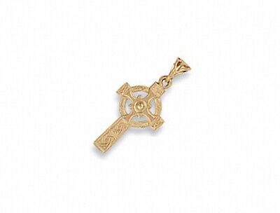 Gold Cross Pendant Celtic Cross Yellow Gold Celtic Cross Necklace