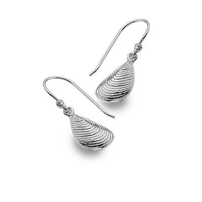 Mussel Shell Earrings Sterling Silver 925 Hallmarked Drops