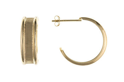 Hoop Earrings Wedding Ring Hoops Band Creole Yellow Gold Hallmarked