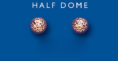 Rose Gold Ball Stud Earrings 5mm 9 Carat 375 Hallmark British Made