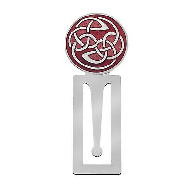 Red Celtic Roundal Bookmark Luxury Silver Plated Brand New and Boxed