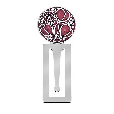 Luxury Red Mackintosh Bookmark Silver Plated Brand New Boxed