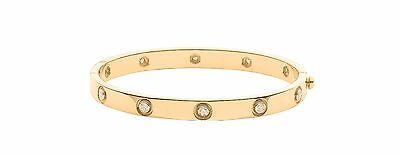 18ct Yellow Gold 1.00ct Diamond Bangle
