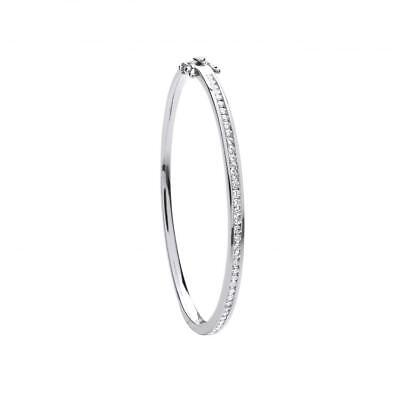 18ct White Gold 1.00ctw Diamond Bangle