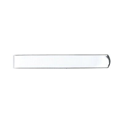 Men's Sterling Silver Plain ' Skinny Tie ' Tie Slide - British Made